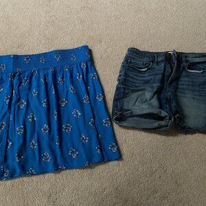 Loft Jeans Shorts Size 0 and Tennis/ Golf Skirt